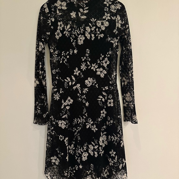 See By Chloé Floral Print Semi-Sheer Lace Slip Dress - Picture 4 of 16